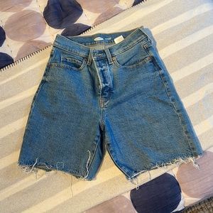Old Navy Medium Length “sky-hi” short. High Waisted. Size 0